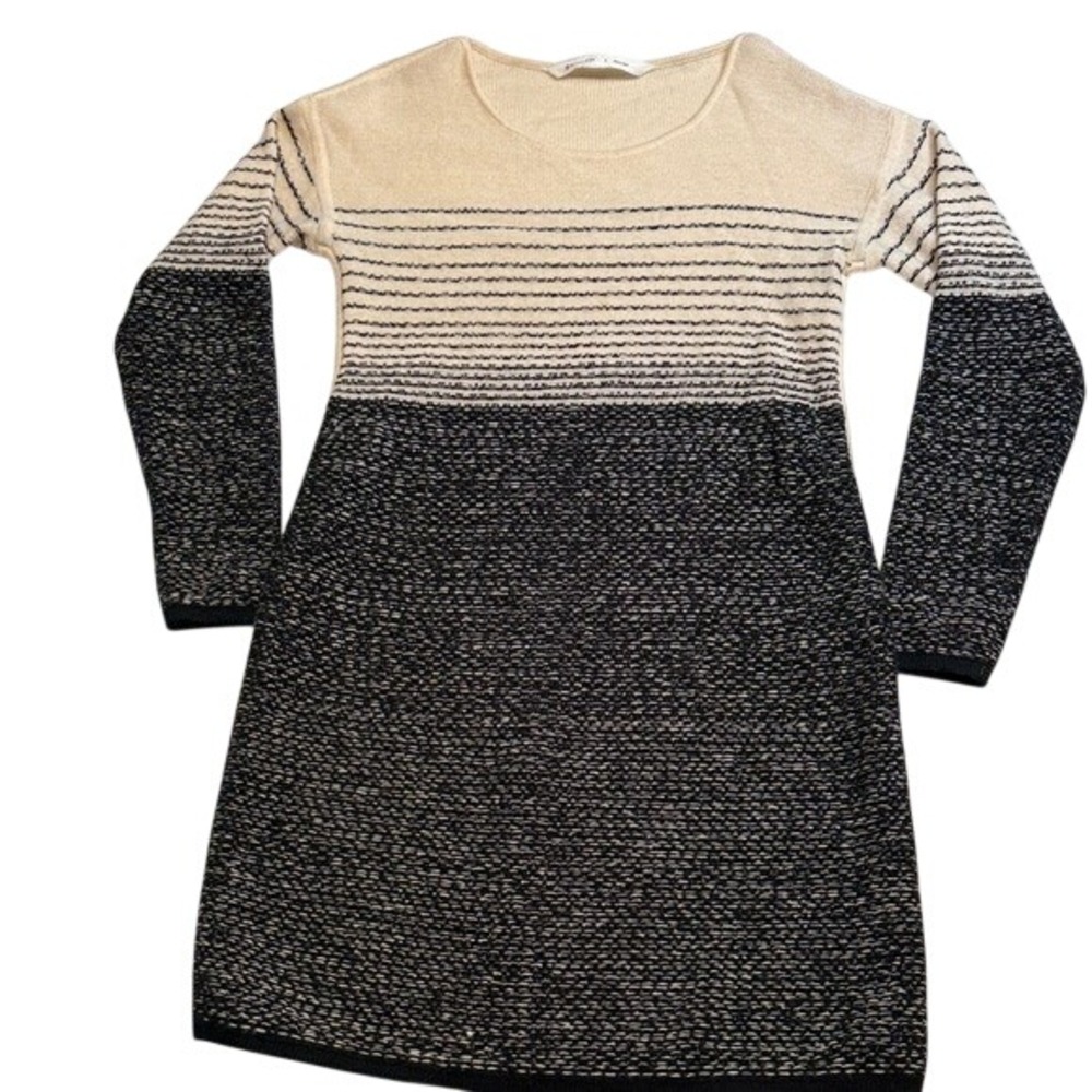 Athleta Fireside Merino Wool Blend Striped Knit Sweater‎ Dress Women's Size S